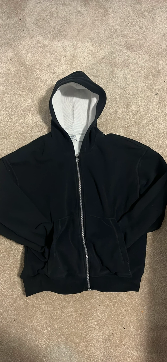 Hollister Black Zip-Up Hoodie - XS