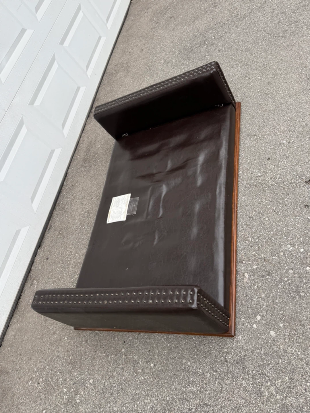 Uttermost Brown Tufted Leather Bench - photo 2