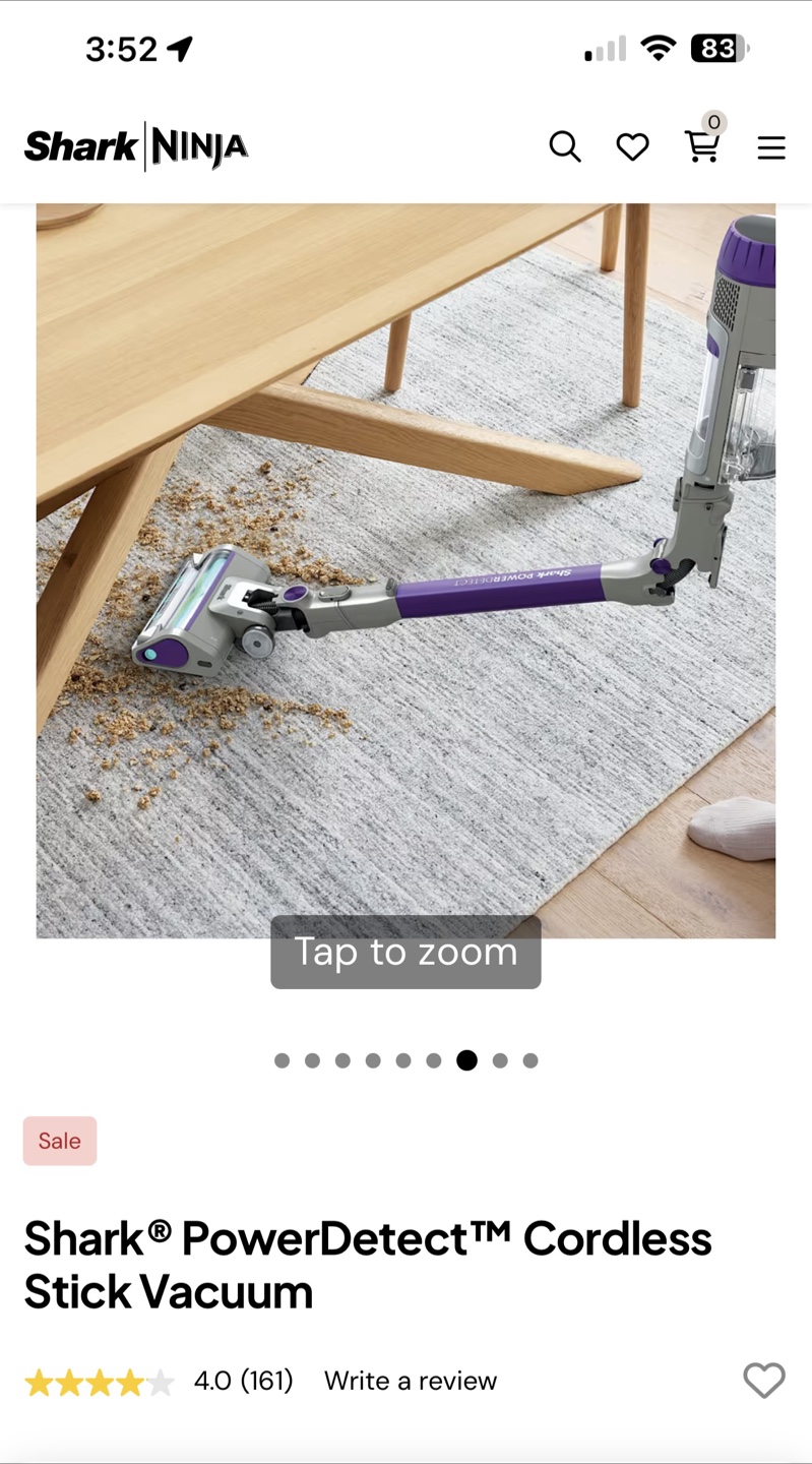 RSP 599$ NEW Shark PowerDetect Cordless Stick Vacuum