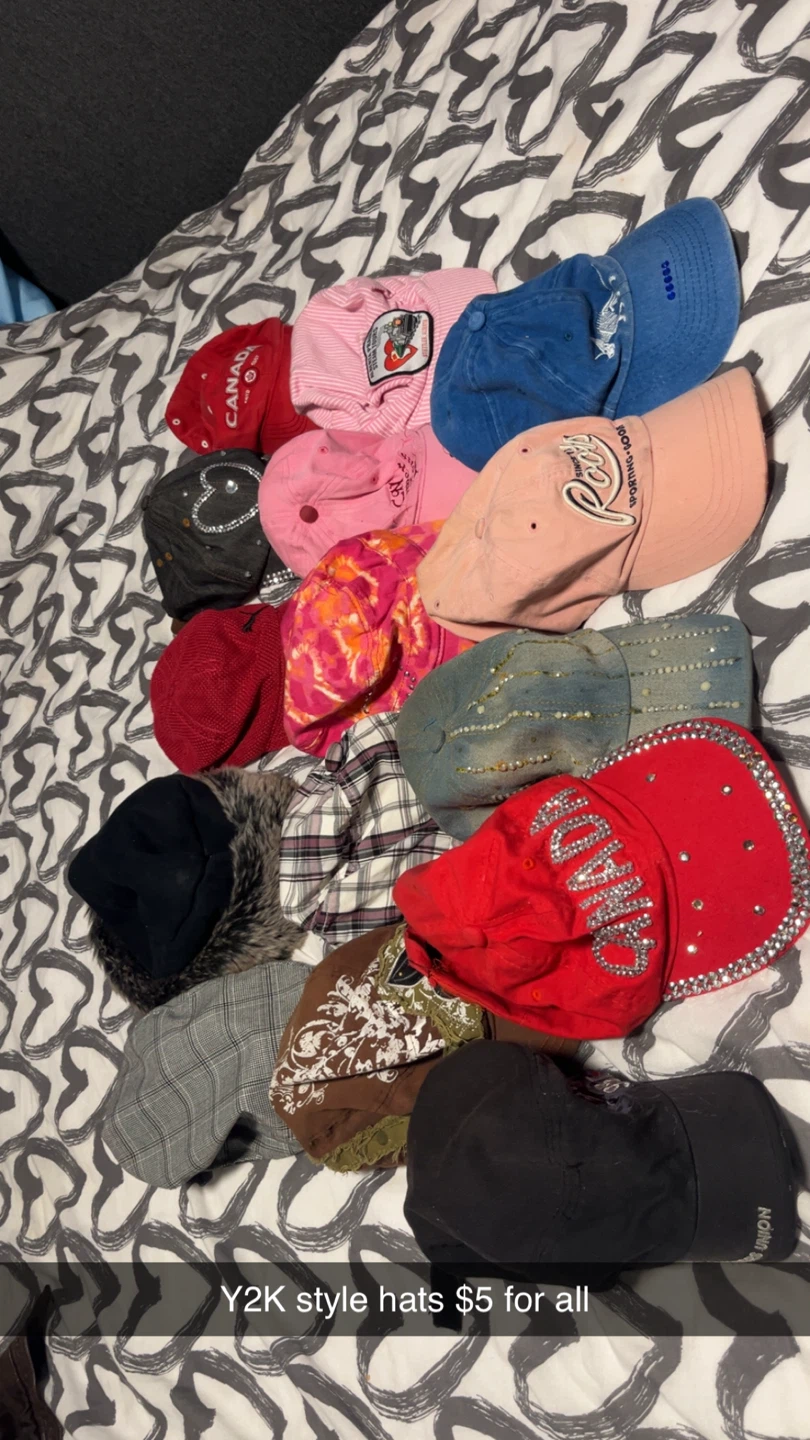Assorted Y2K Style Hats Bundle