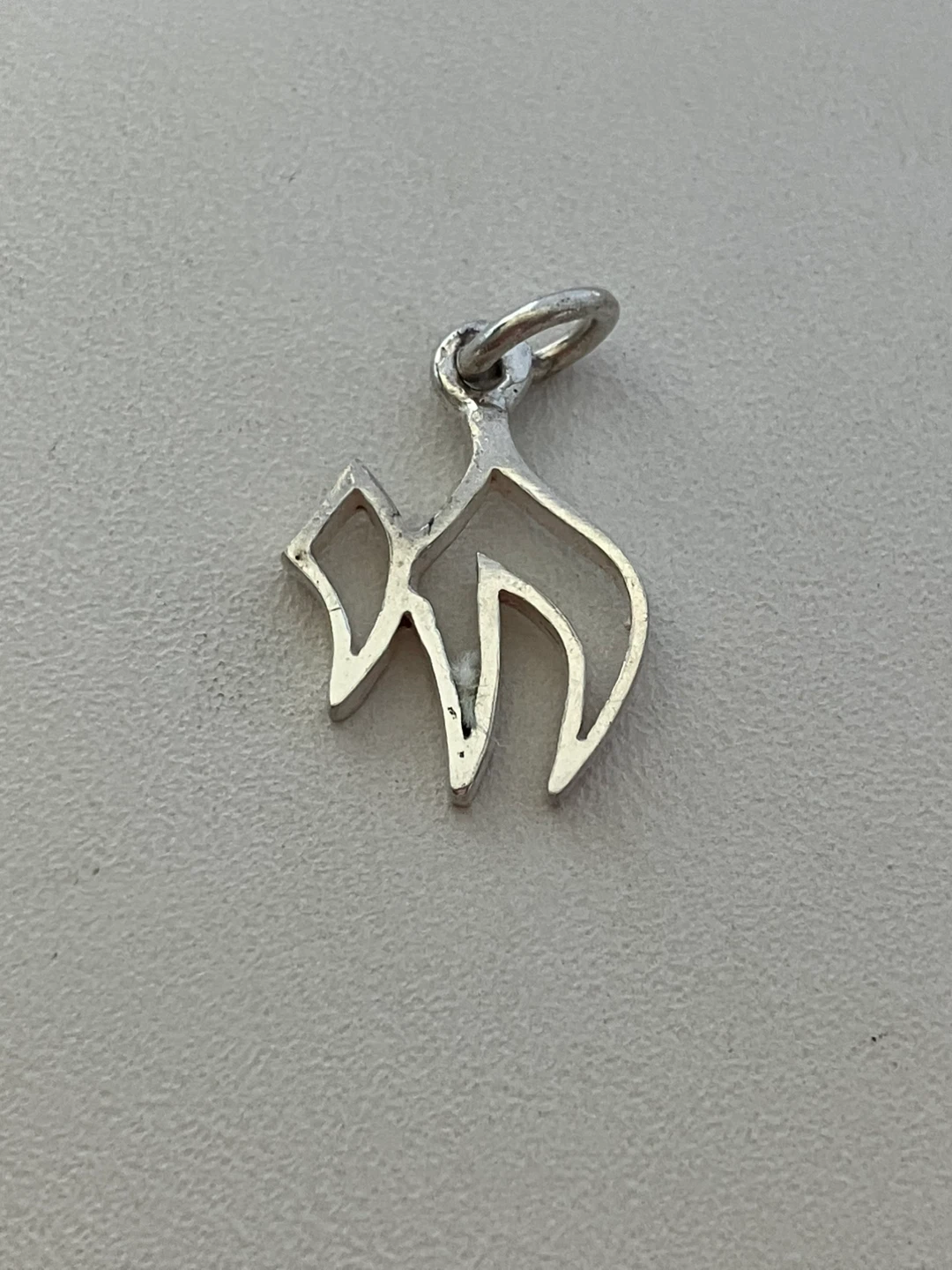 Silver Chai Charm Pendant