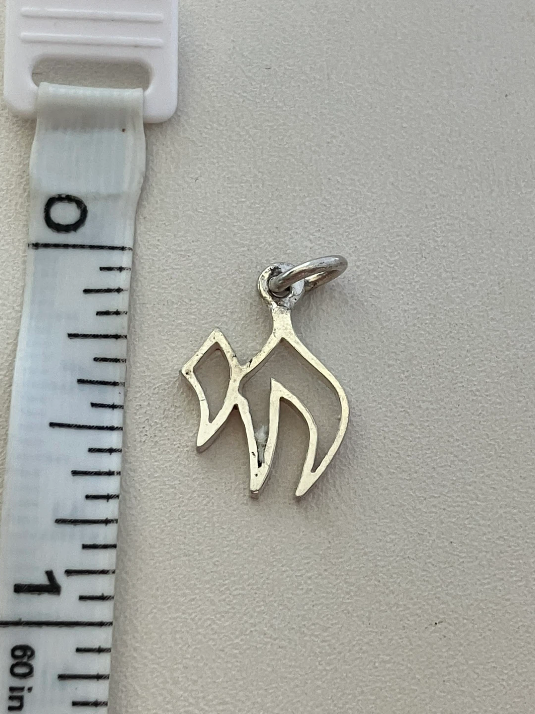 Silver Chai Charm Pendant - photo 2