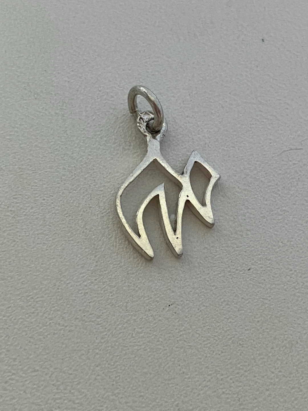 Silver Chai Charm Pendant - photo 3