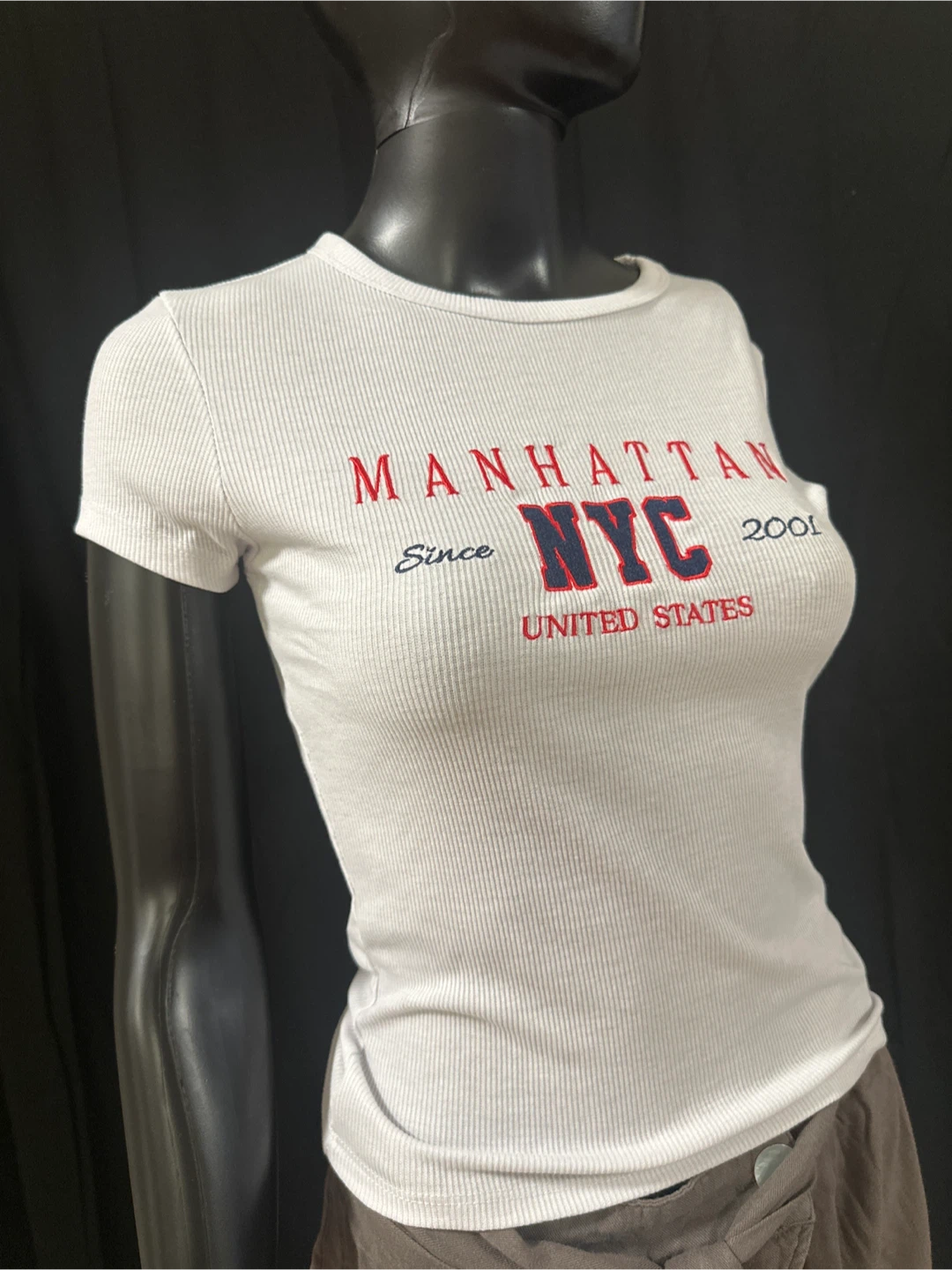 White Manhattan NYC 2001 T-Shirt