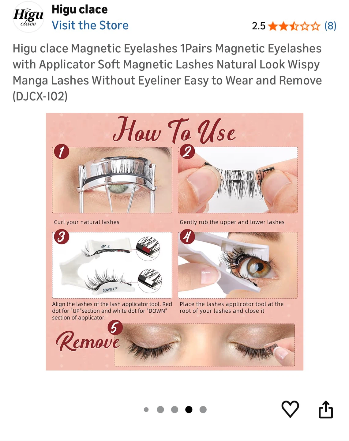 Magnetic False Eyelashes + Applicator - photo 3