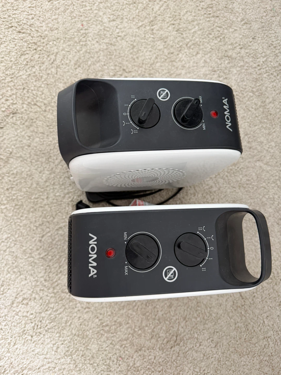 Noma Portable Electric Heaters - Set of 2 - photo 2