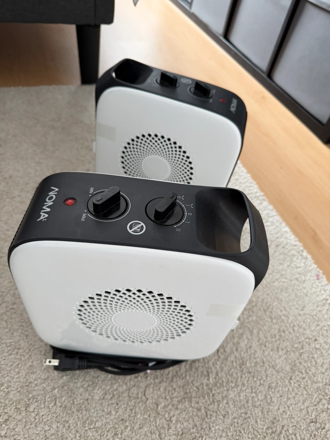 Noma Portable Electric Heaters - Set of 2 - photo 3