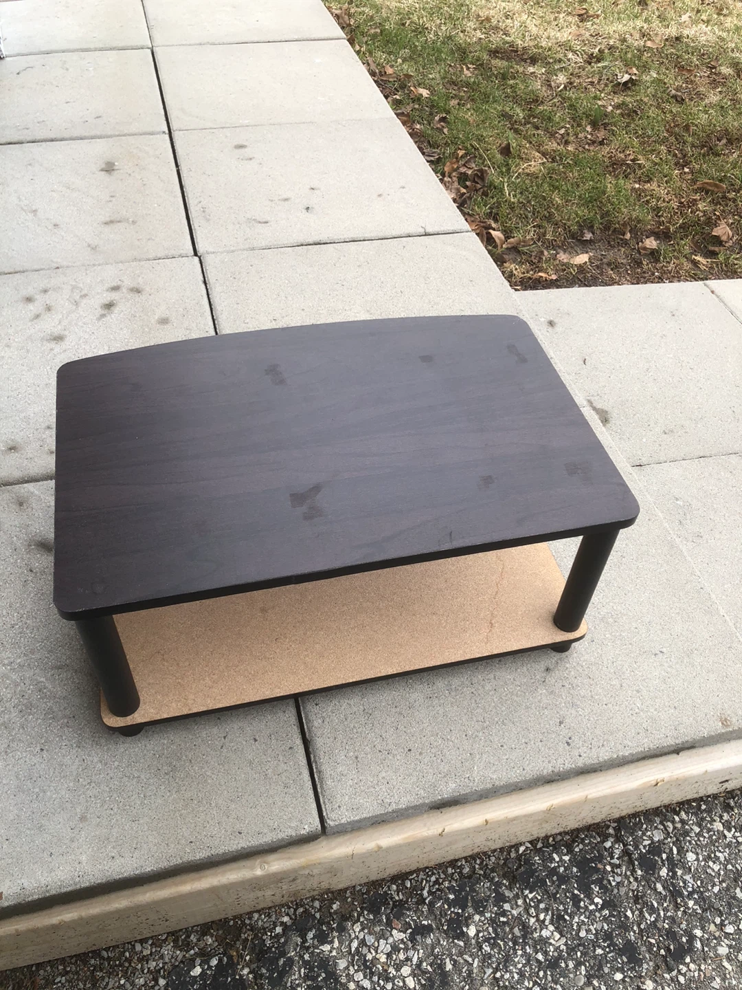 Small Dark Wood Side Table