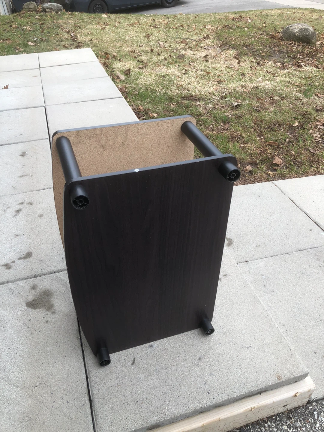 Small Dark Wood Side Table - photo 3