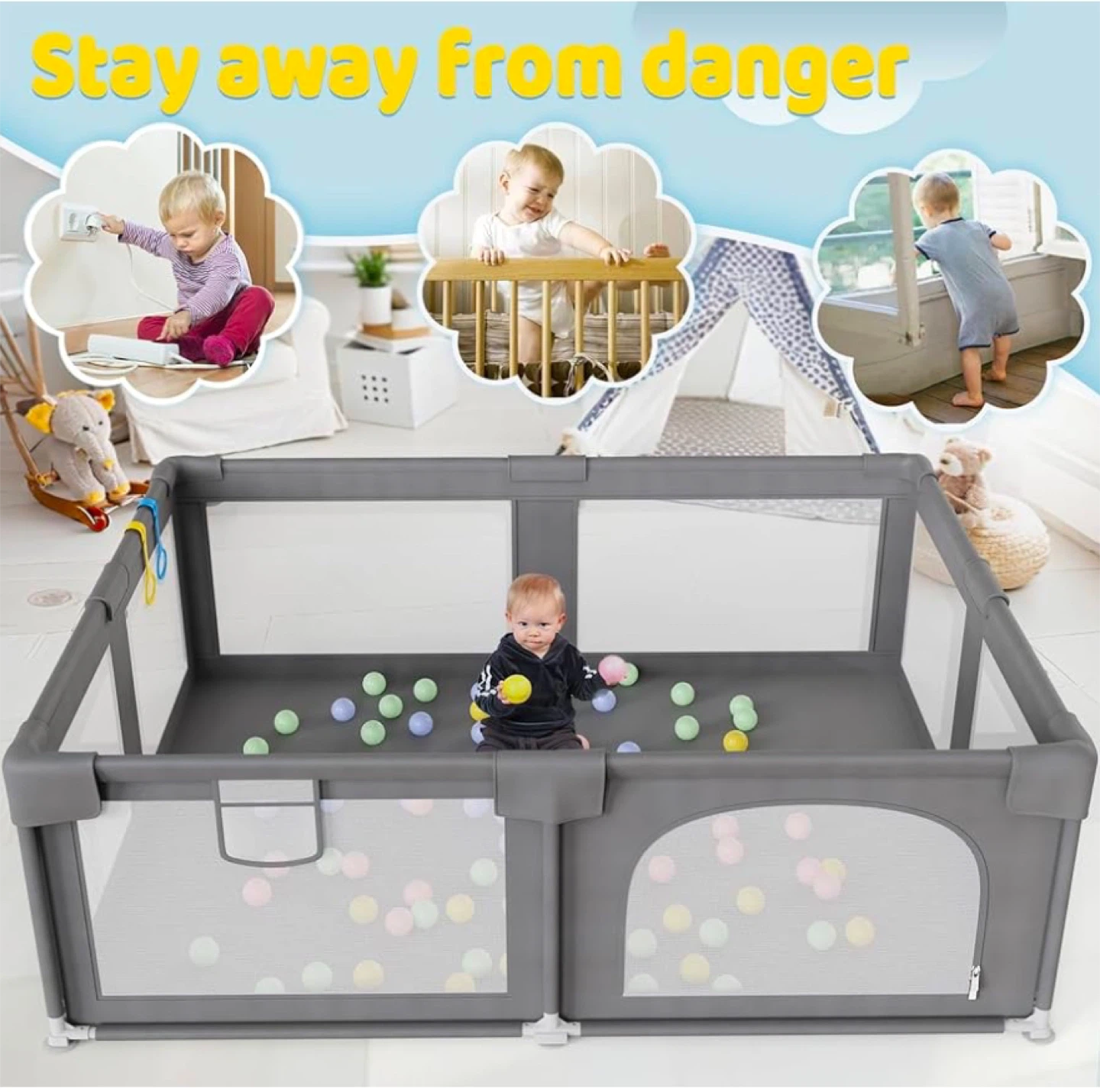 Baby Playpen 71”x 59” - photo 3