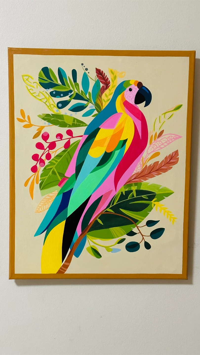 Handpainted quirky artwork