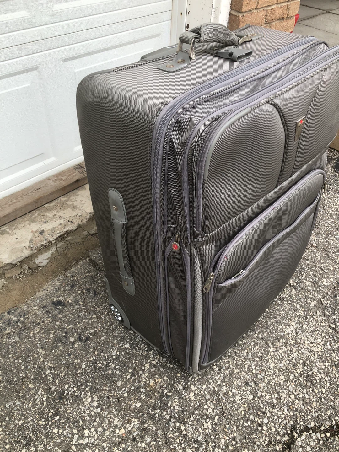 Grey Hardside Rolling Suitcase - photo 3