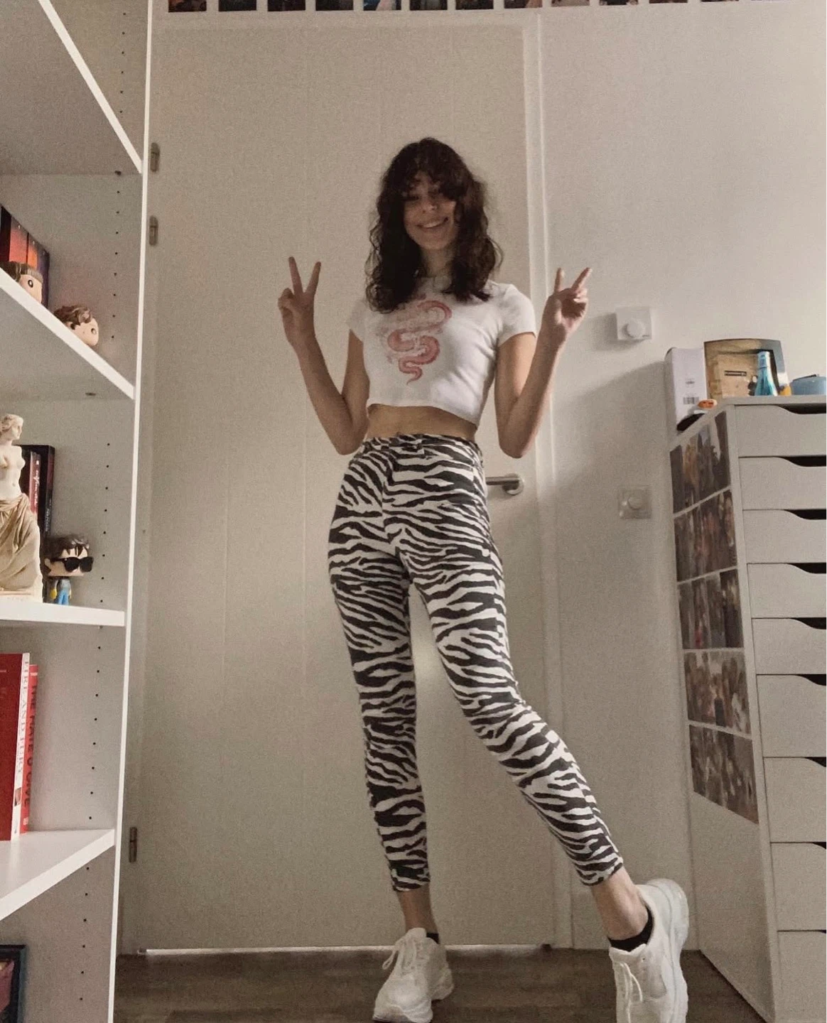 Fashion Nova Zebra Print Skinny Jeans | Size 3