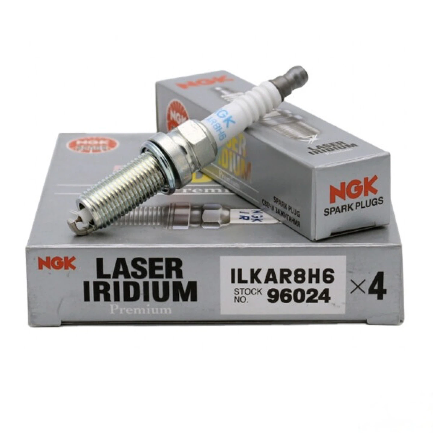 NGK Laser Iridium Spark Plugs ILKAR8H6 - 4 Pack