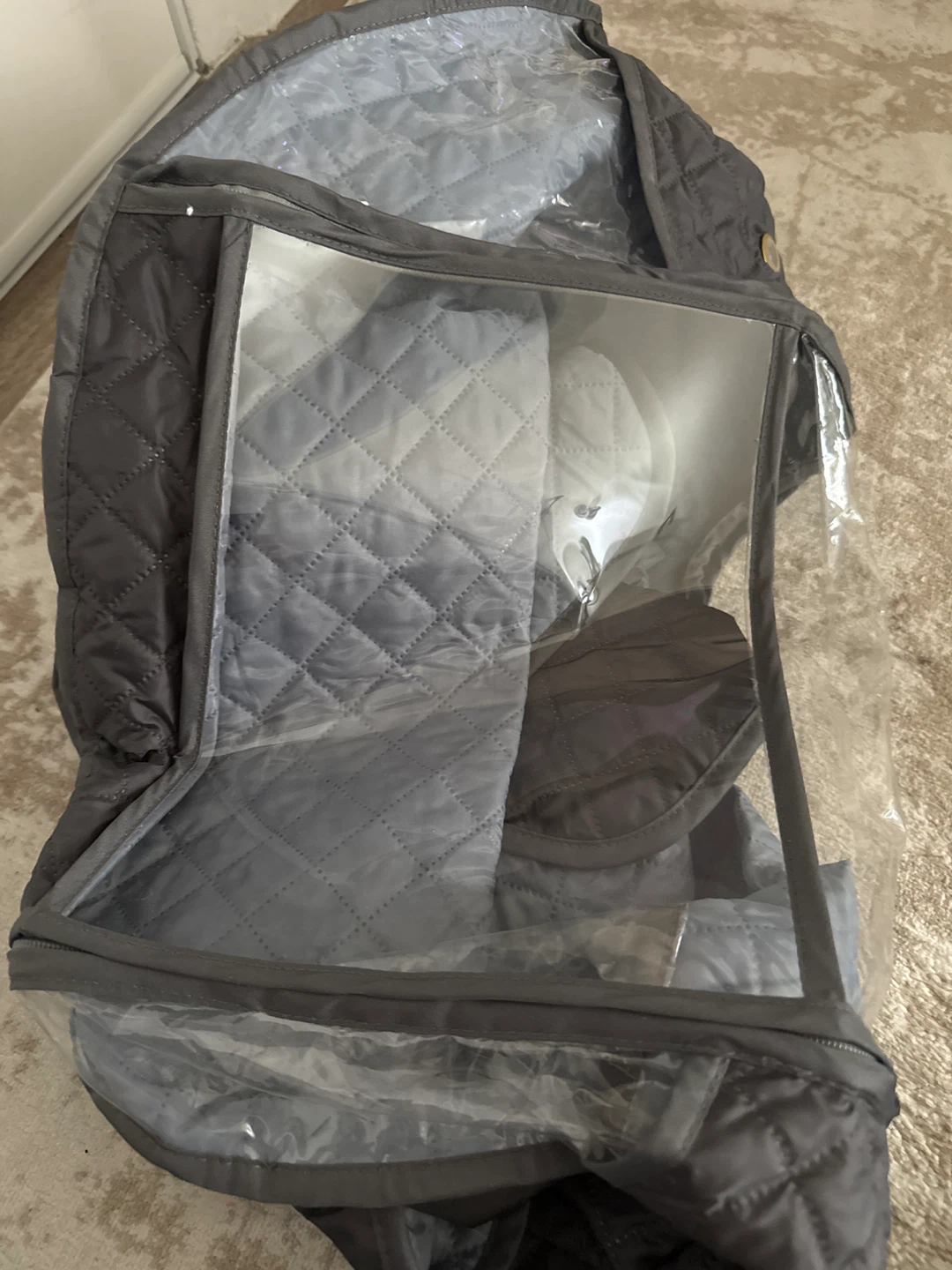 Black Quilted Stroller Cover - photo 2