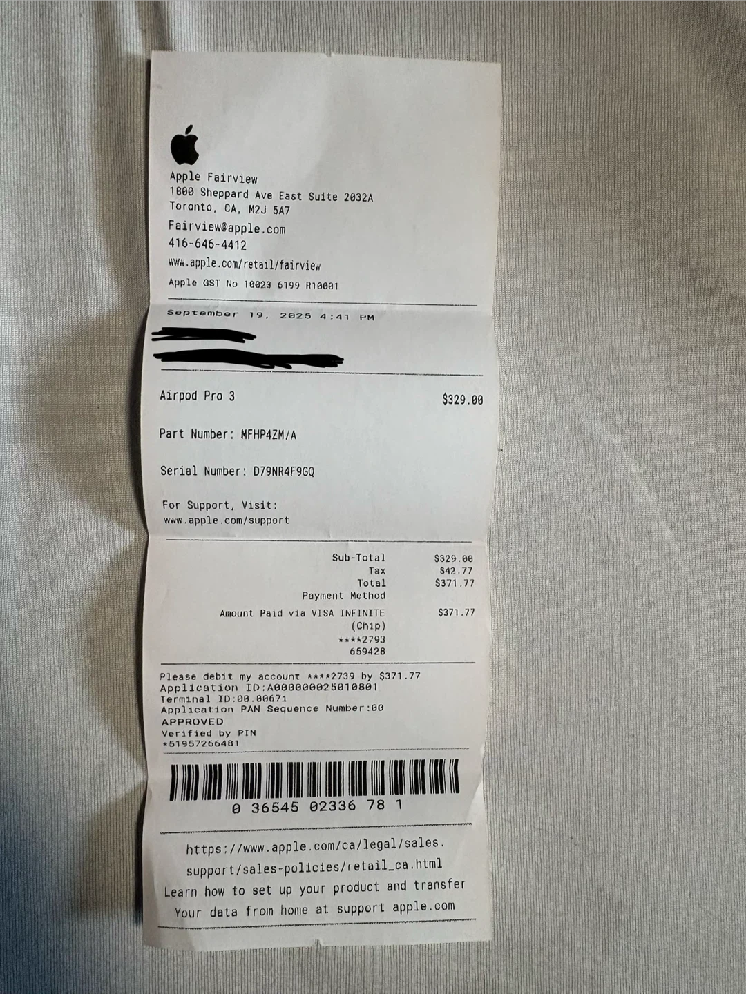 Apple AirPods Pro 3rd Gen Wireless Earbuds - photo 2