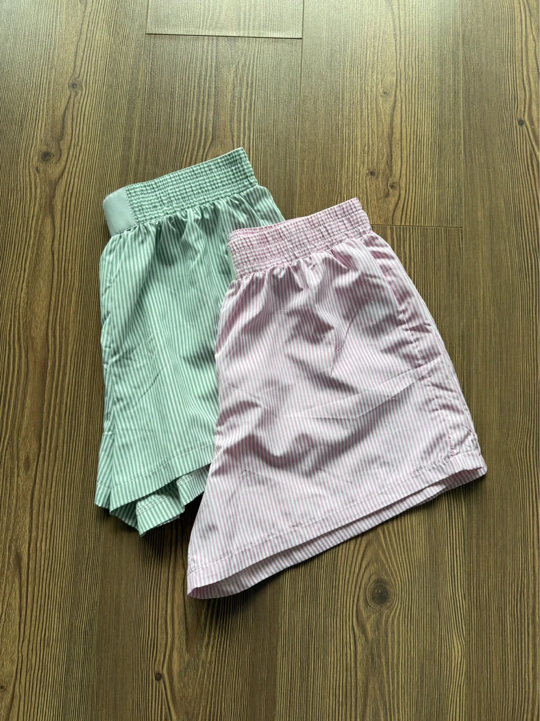 Striped Boxer Shorts - Pink and Green - photo 4