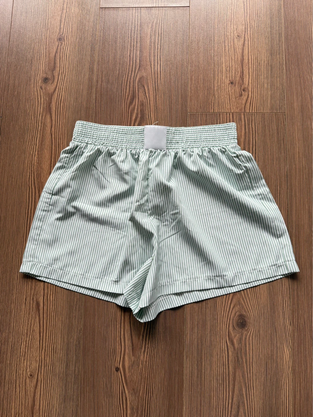 Striped Boxer Shorts - Pink and Green - photo 3