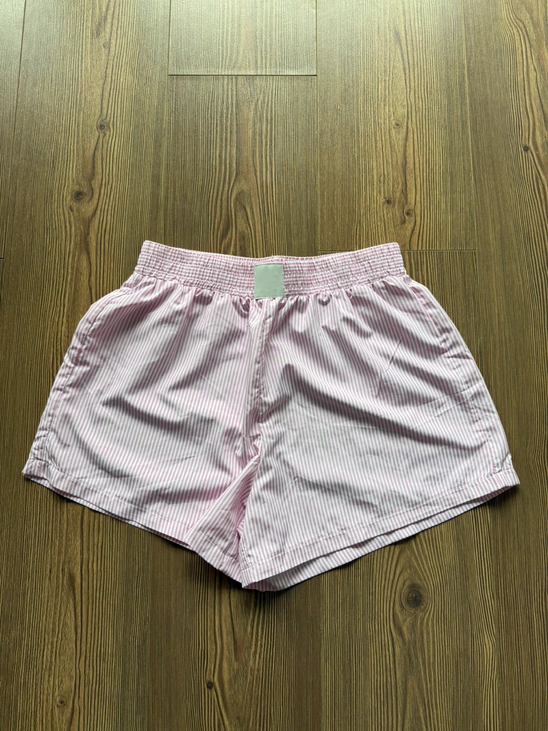 Striped Boxer Shorts - Pink and Green - photo 2