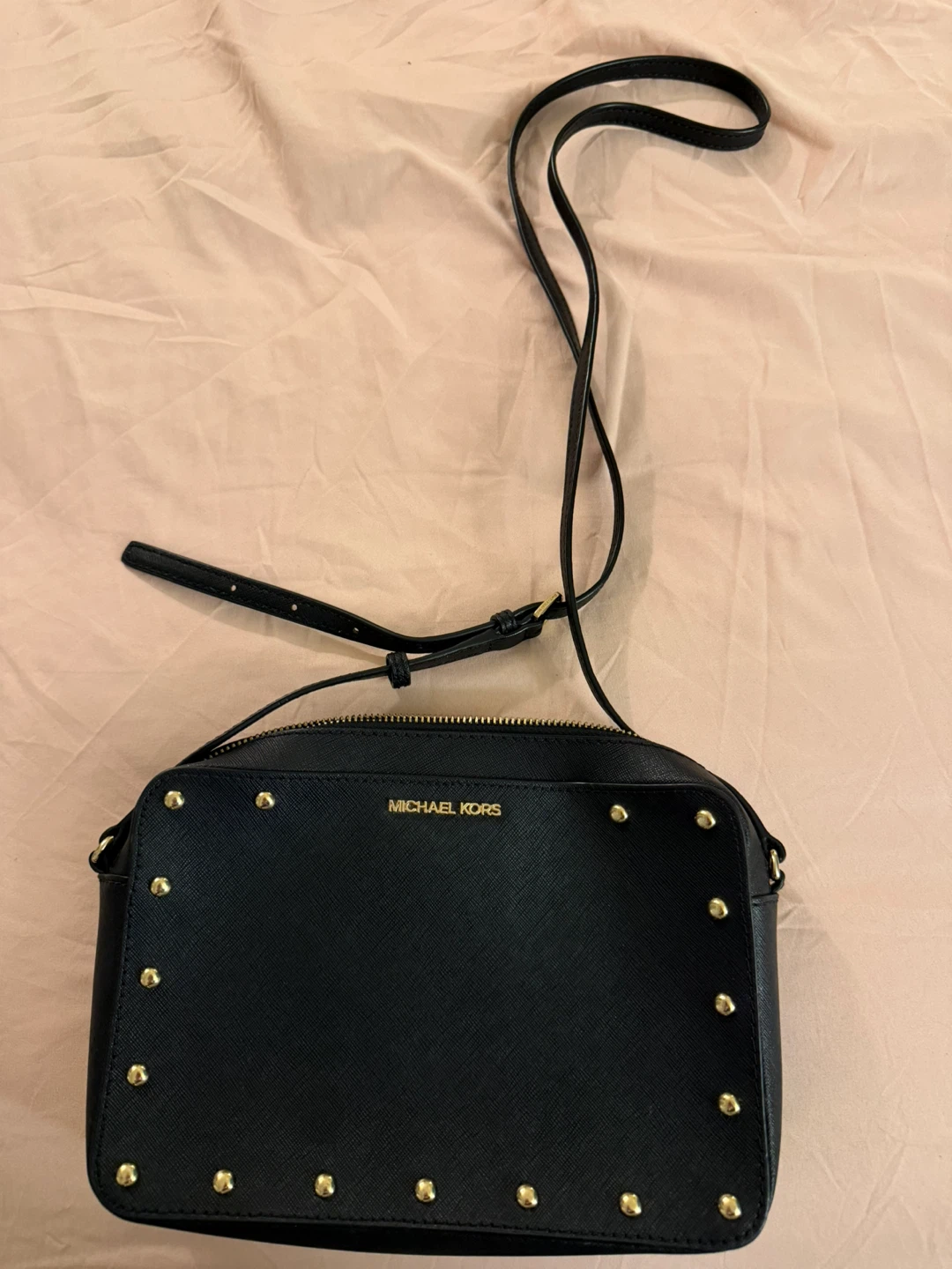 Michael Kors Black Studded Camera Crossbody Bag - photo 2