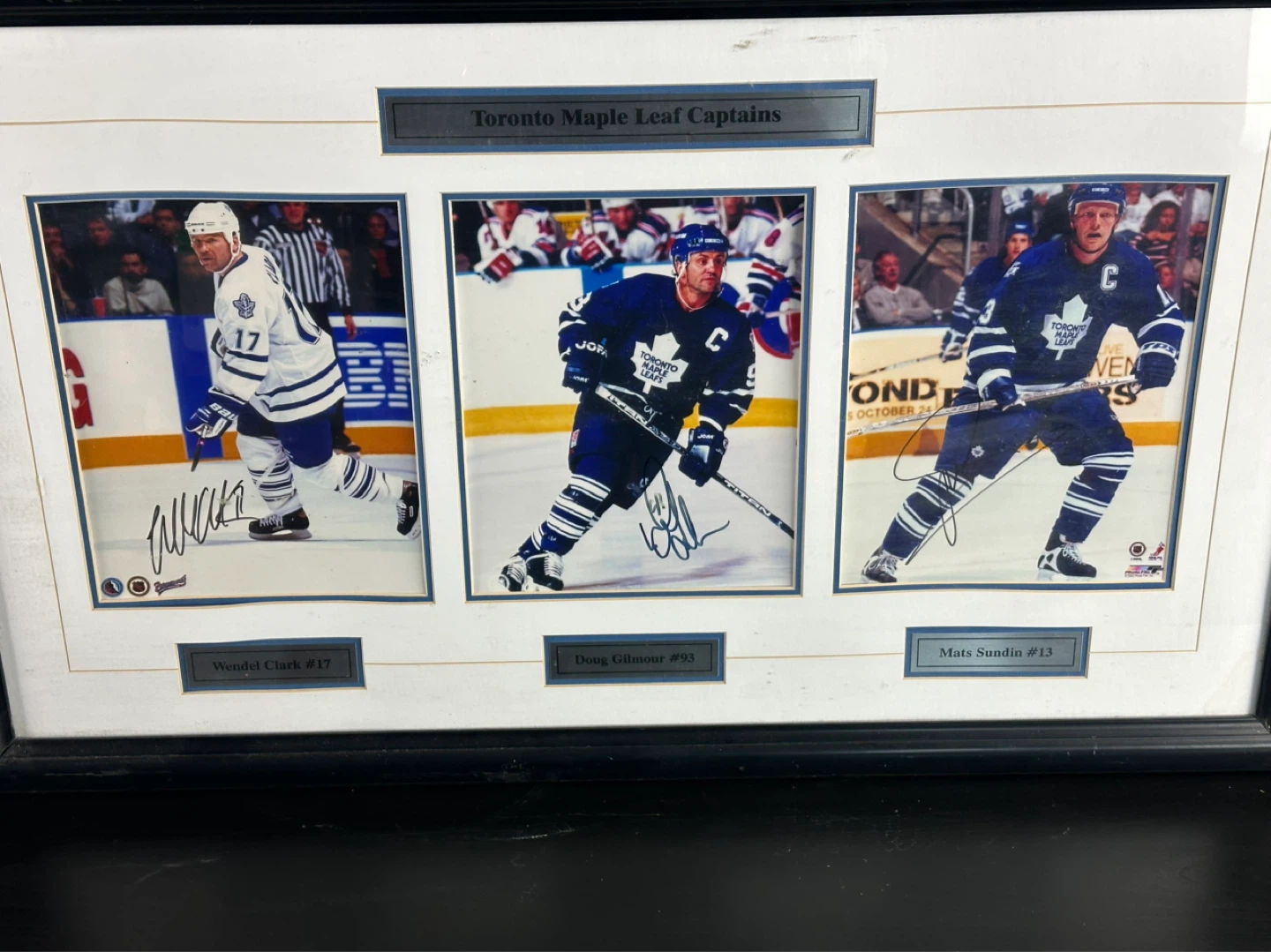 Toronto Maple Leafs Captains Framed Autographed Photo Collage - photo 2
