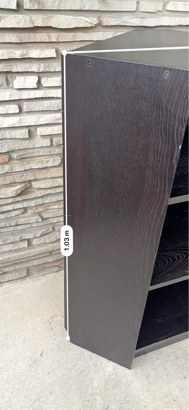 Dark Brown Corner Shelf Unit - photo 3