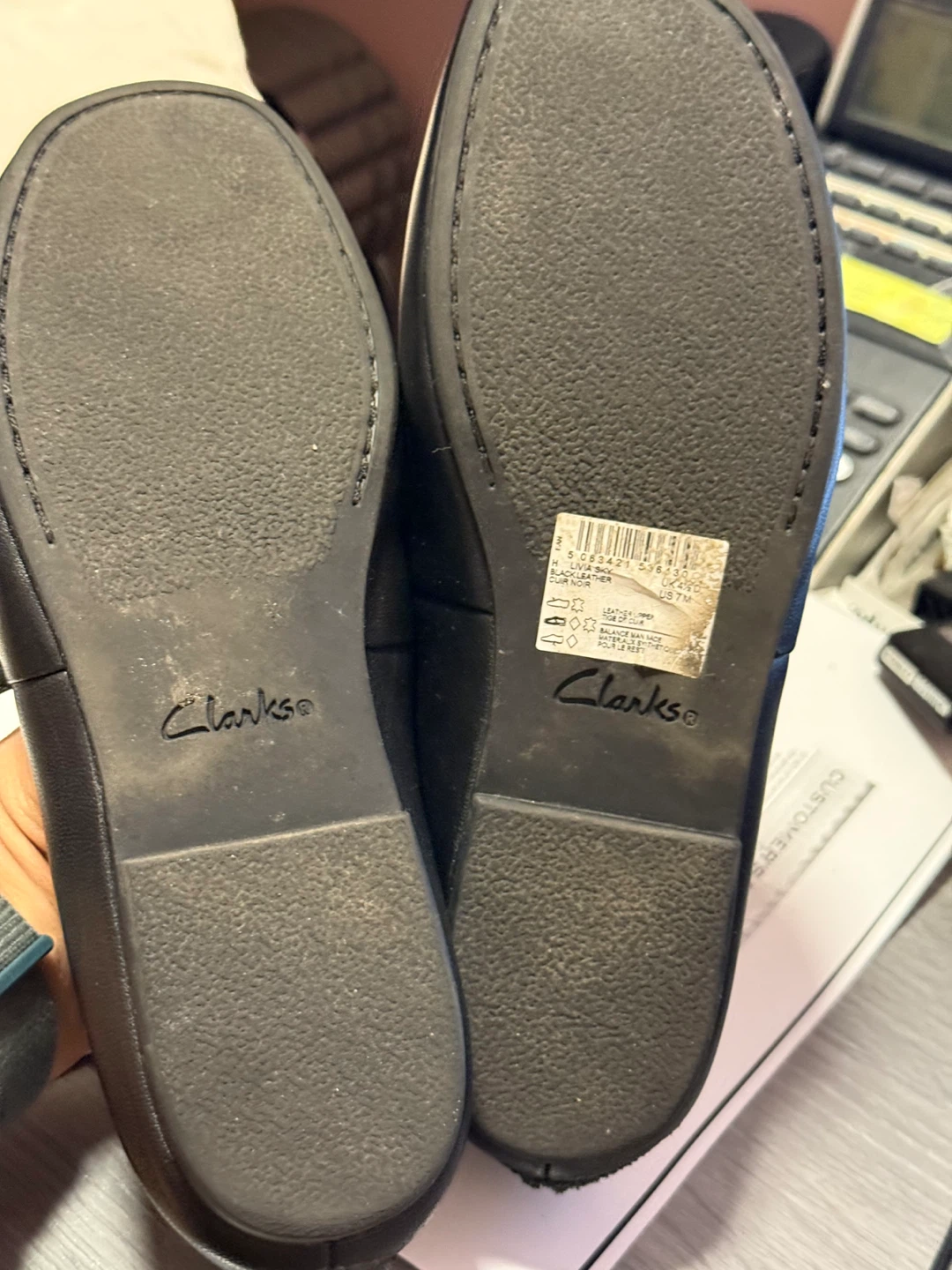 Clarks Women's Black Mary Jane Flats Size 7 - photo 4
