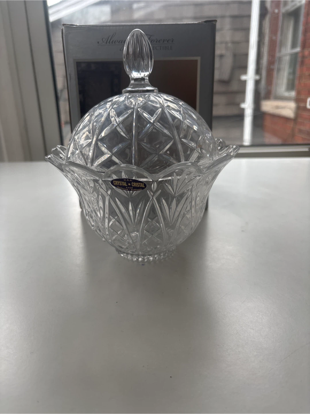 Always & Forever Collectible Lead Crystal Covered Bowl - photo 2