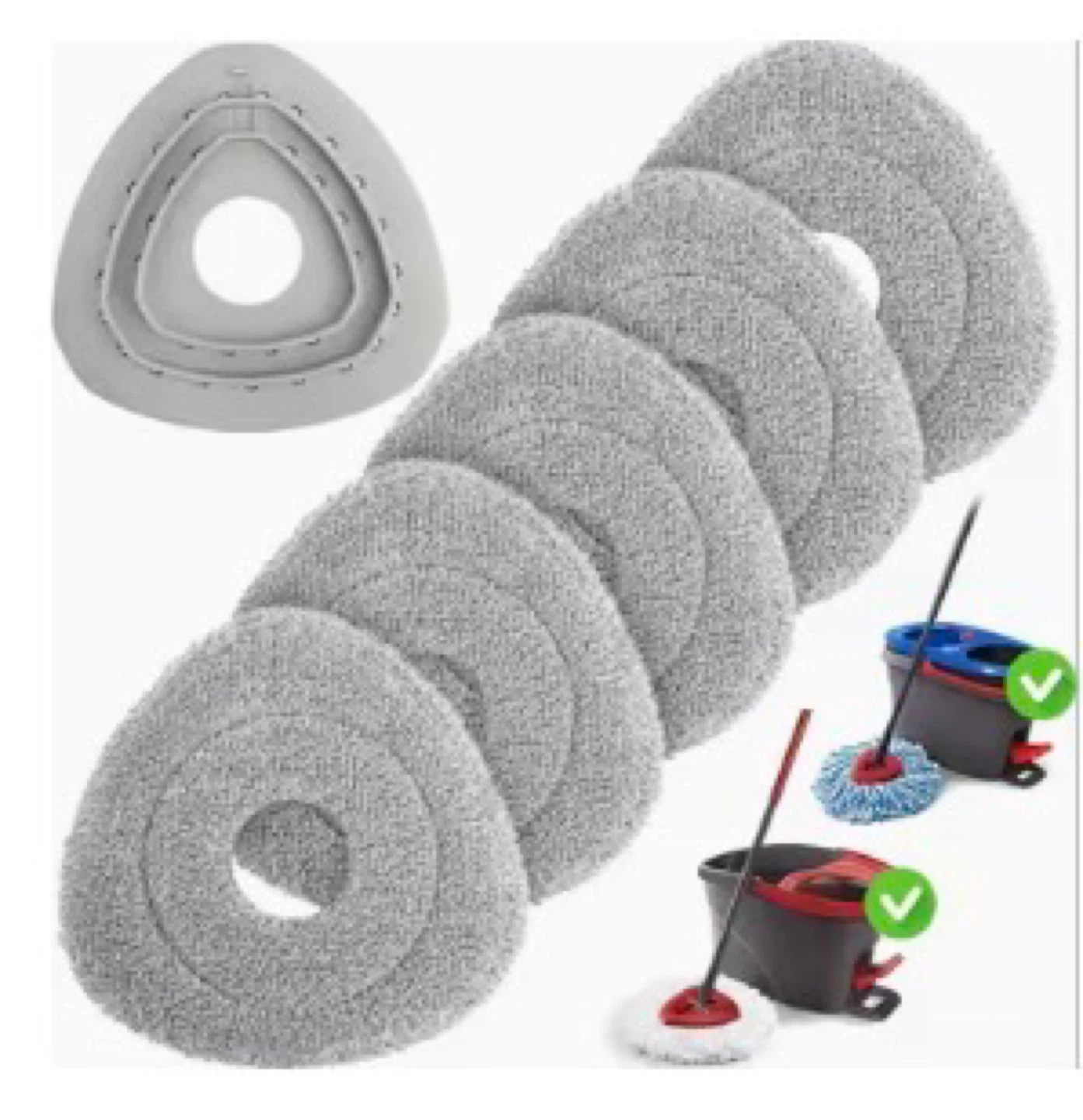 Replacement Mop Pads & Holder