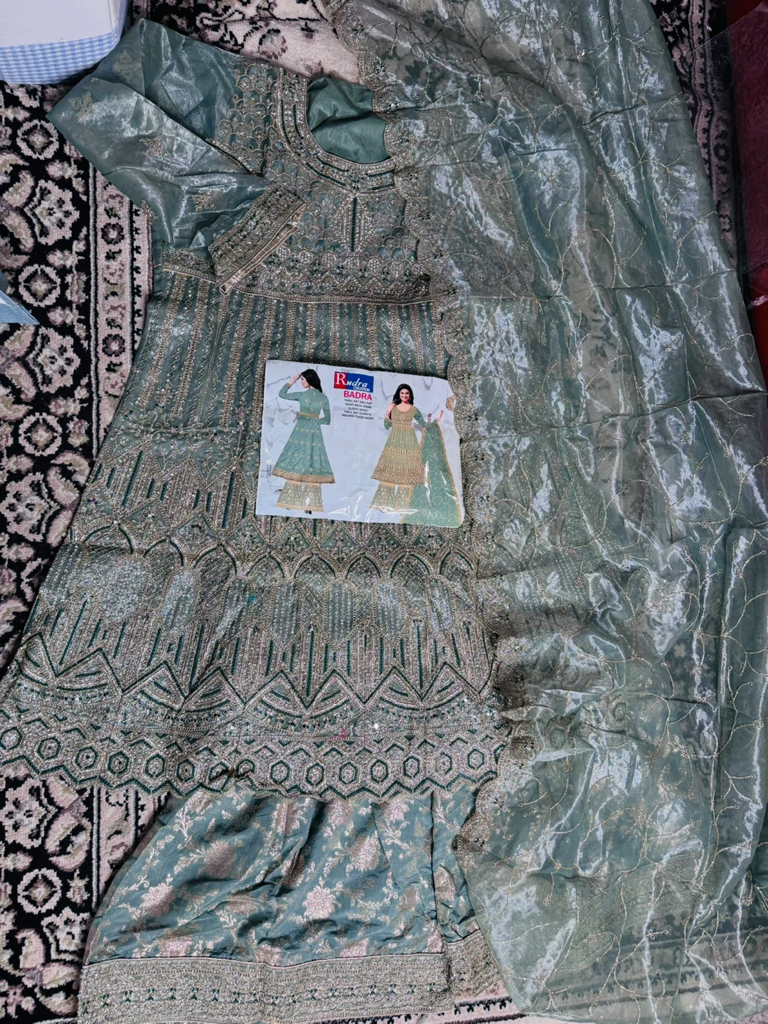 sharara with heavy long top