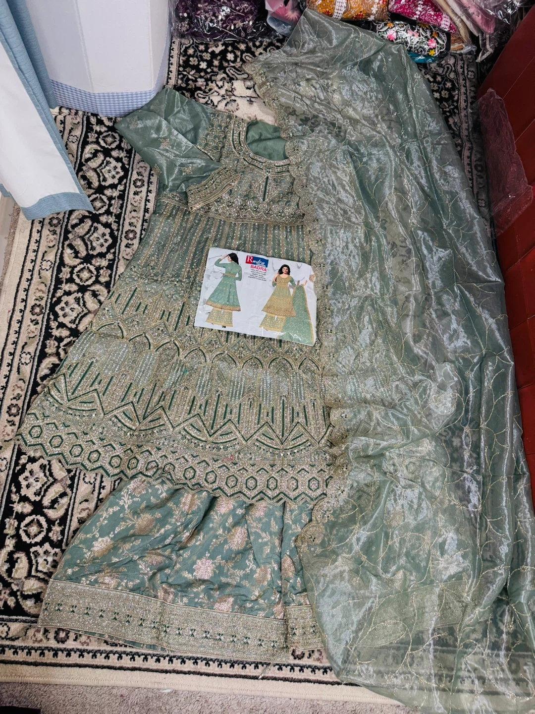 sharara with heavy long top - photo 2