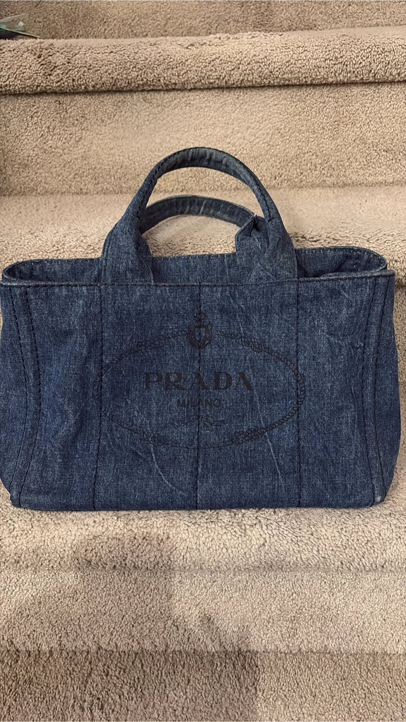 Prada Denim Tote Bag