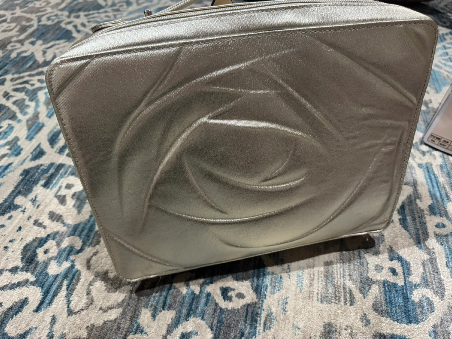 Lancome Metallic Rose Embossed Cosmetic Bag - photo 2
