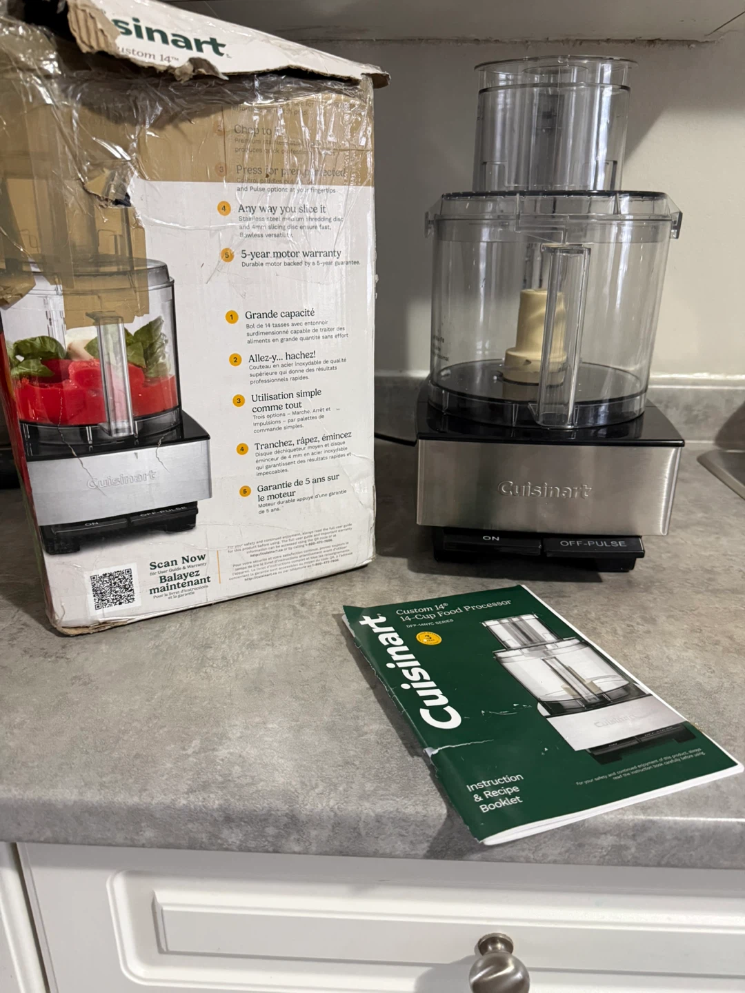 Commercial Food Processor 14-Cup, Stainless Steel