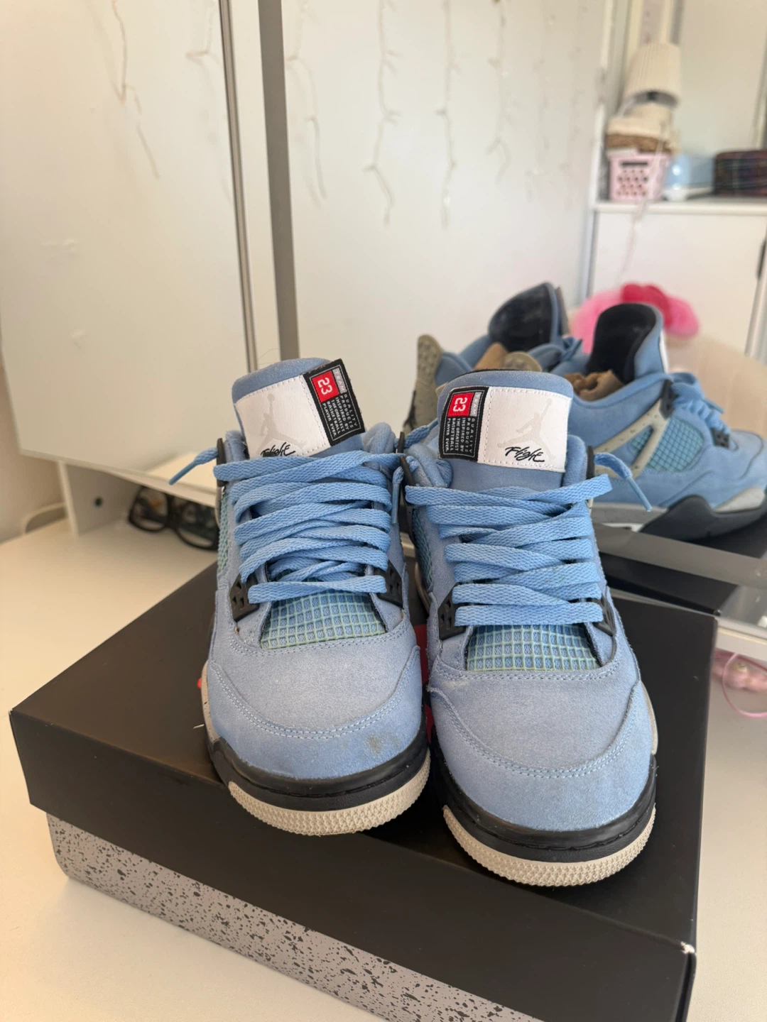 Air Jordan 4 Retro GS University Blue/Black - photo 3