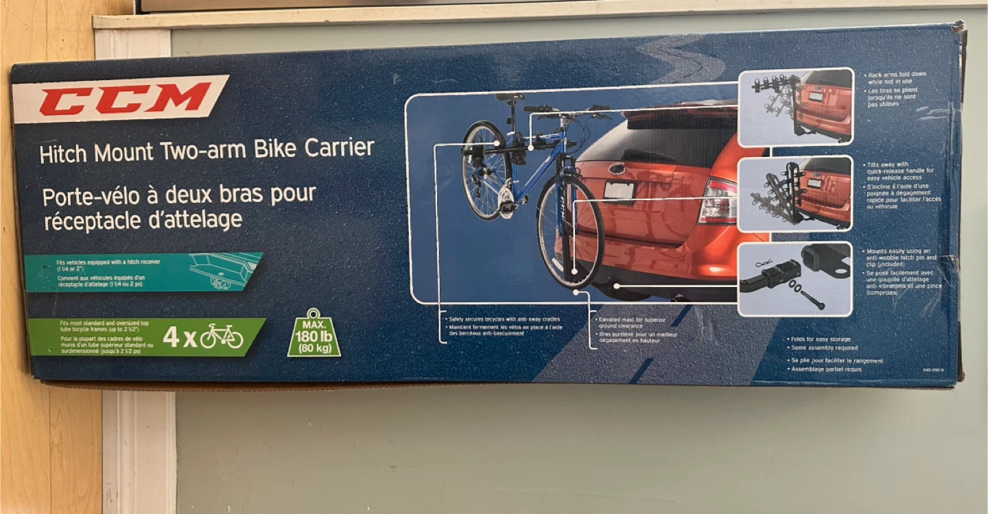 CCM Hitch Mount Two-Arm Bike Carrier - photo 4