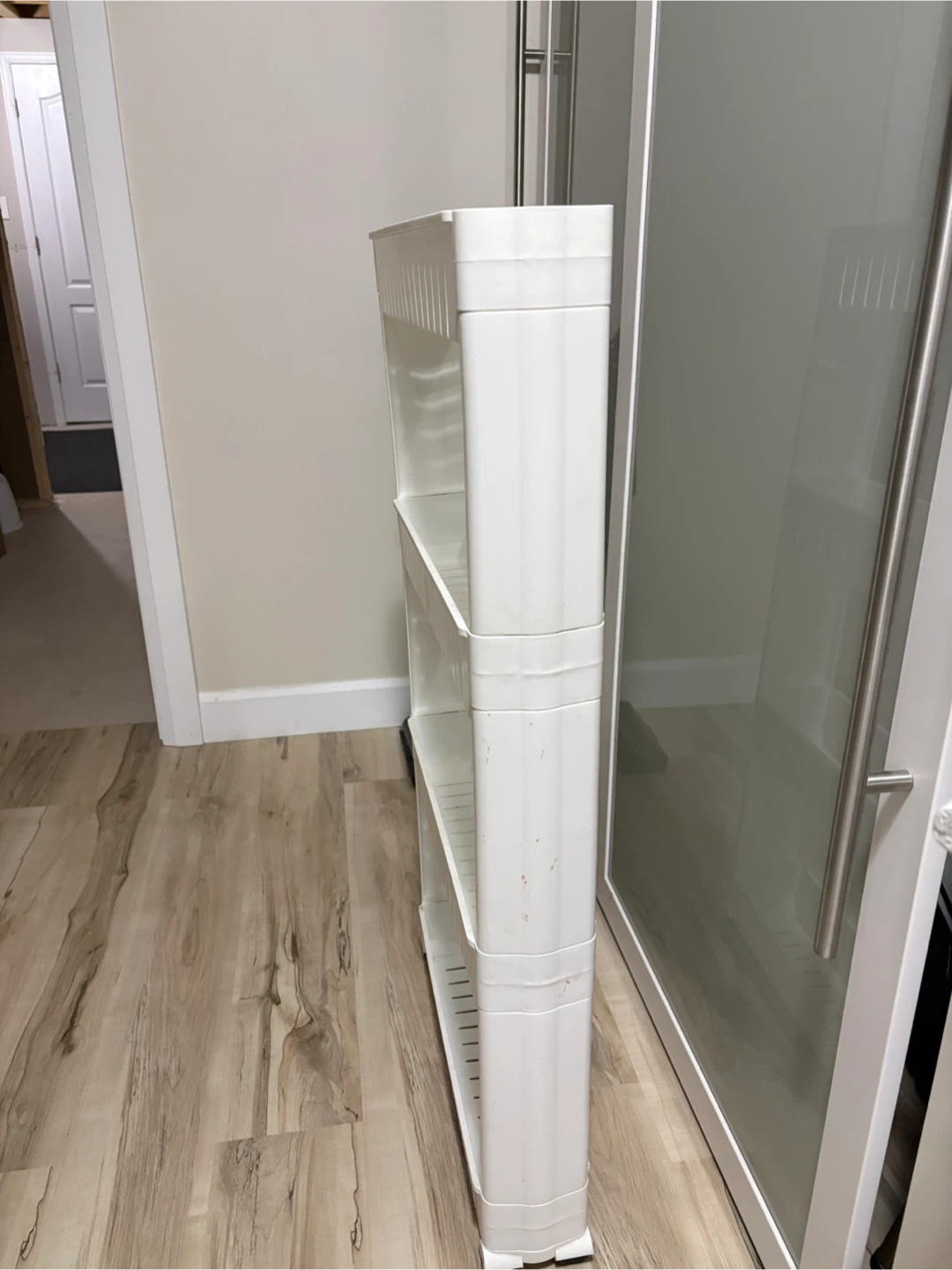 Space Saving Slide-Out Pantry Rack – White - photo 2