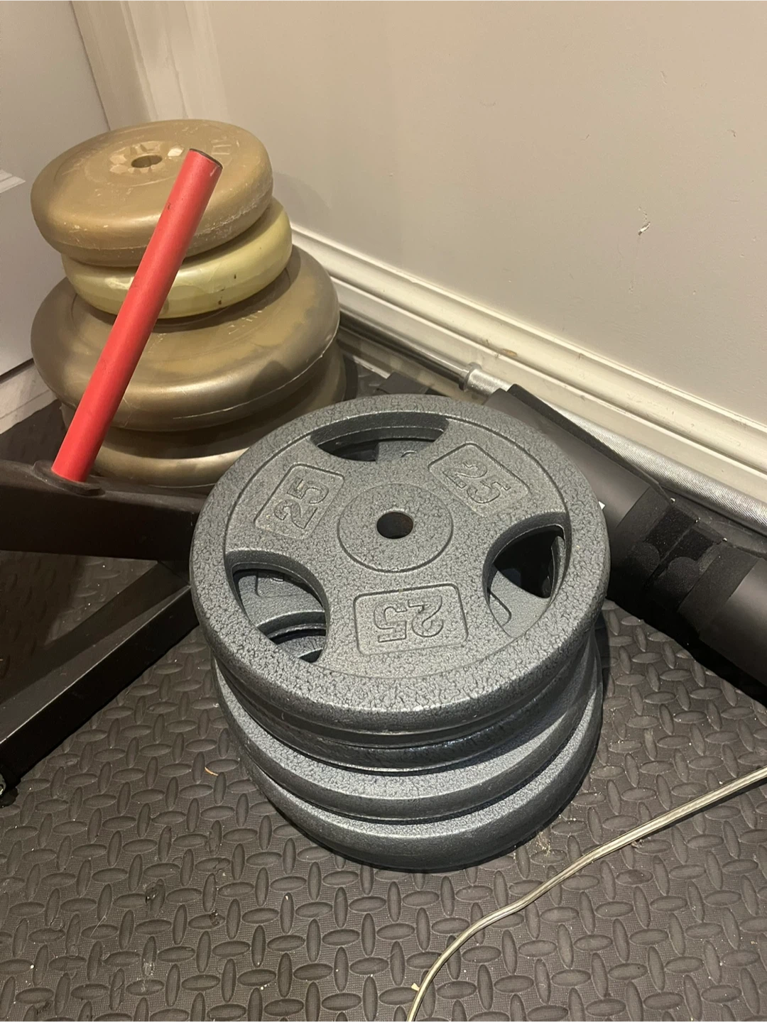 Squat/Press Rack with Weights, Bar - photo 3