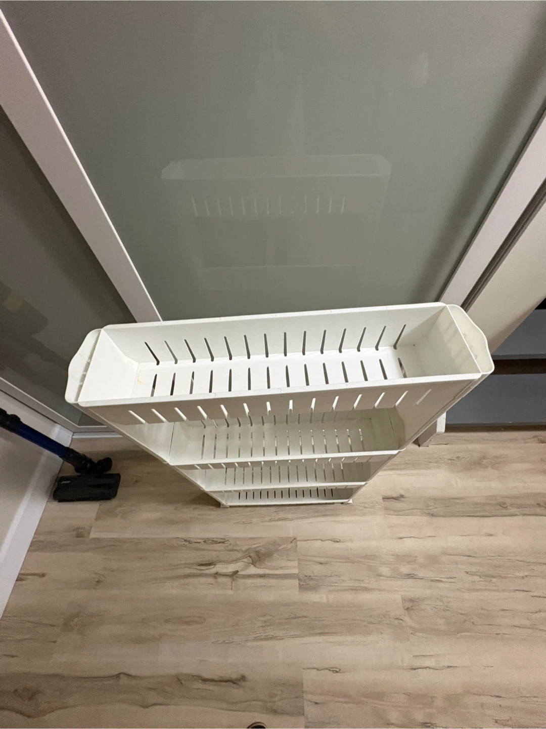 Space Saving Slide-Out Pantry Rack – White