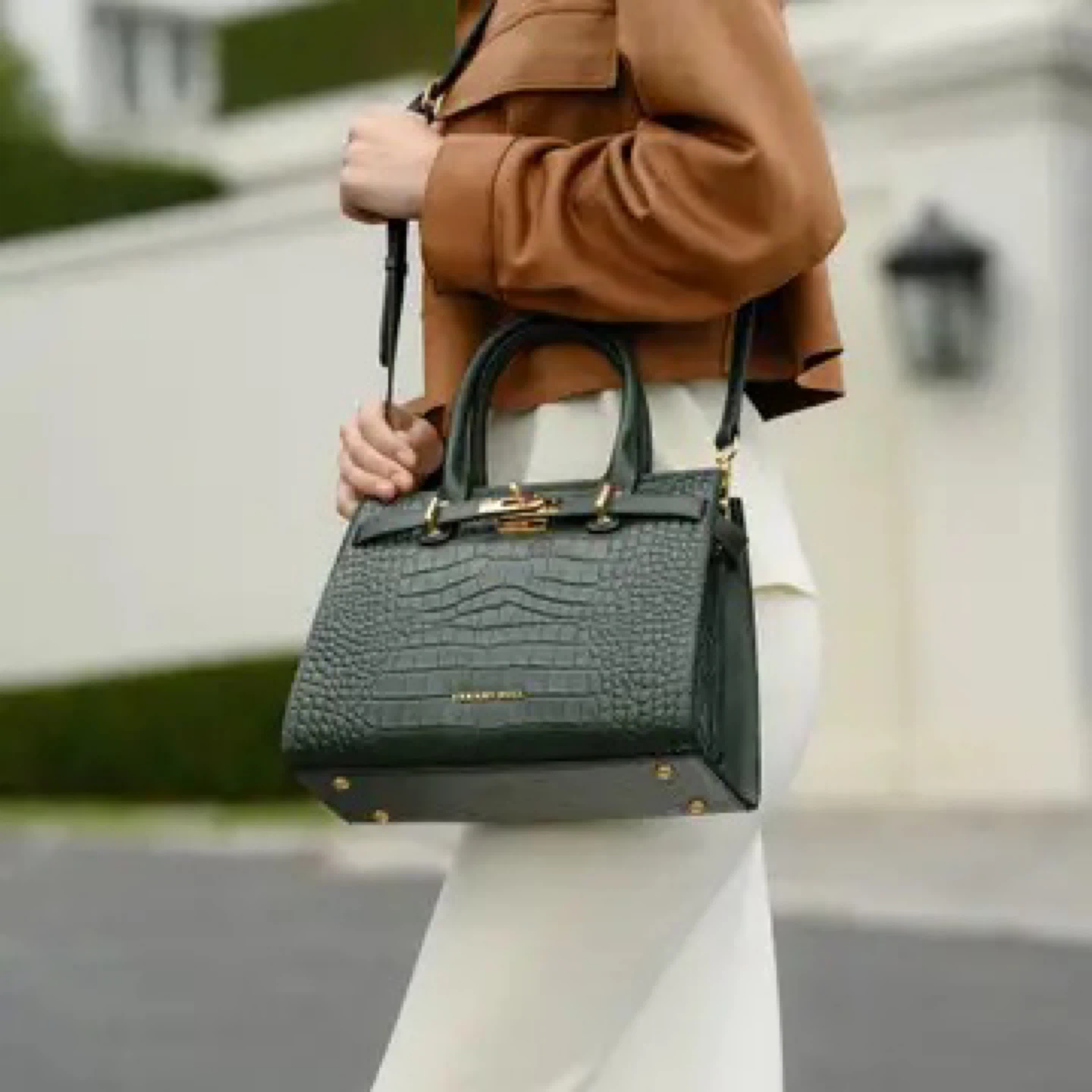 Verano Hill Green Croc Handbag NEW 💚 - photo 2