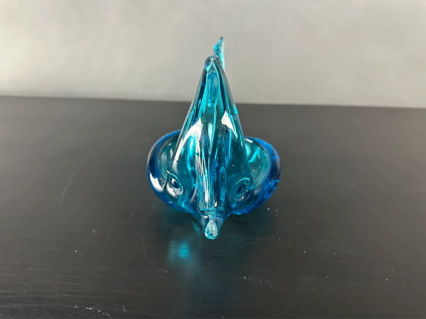 Blue Glass Fish Dish - photo 3