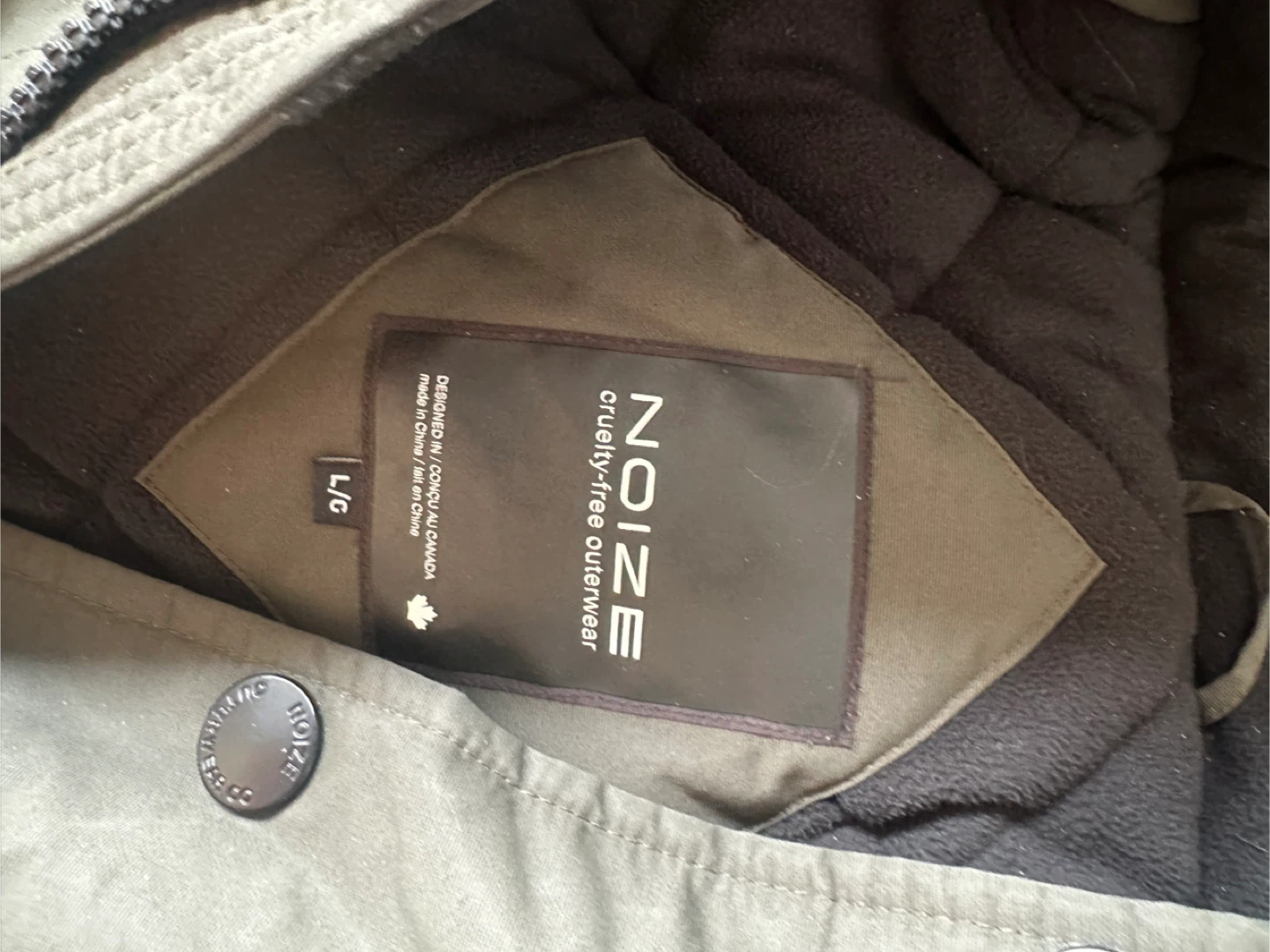 NOIZE Cruelty-Free Outerwear Parka - Size L - photo 4