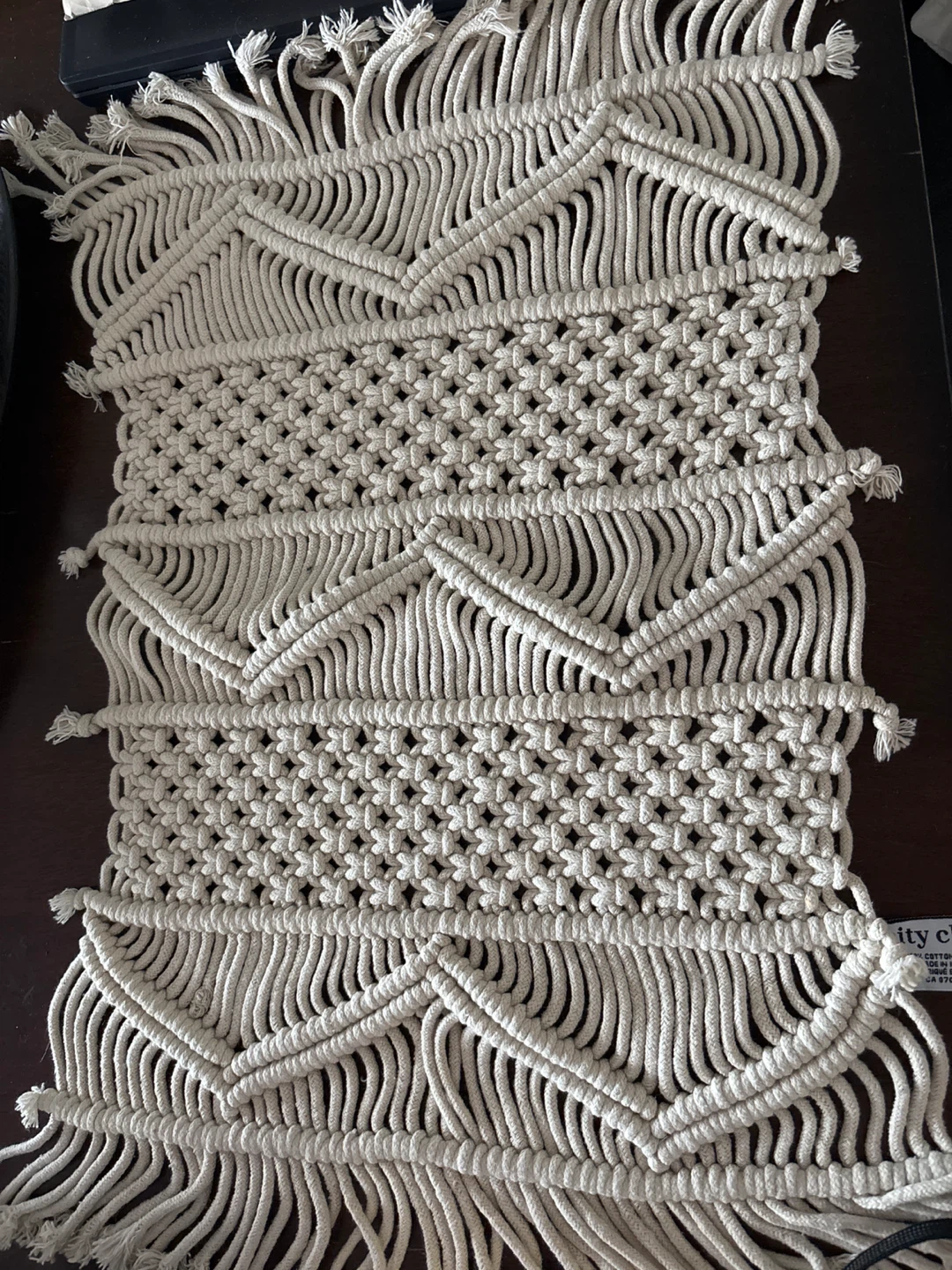 Macrame Table Placemats Set - Rustic Dining Decor - photo 3