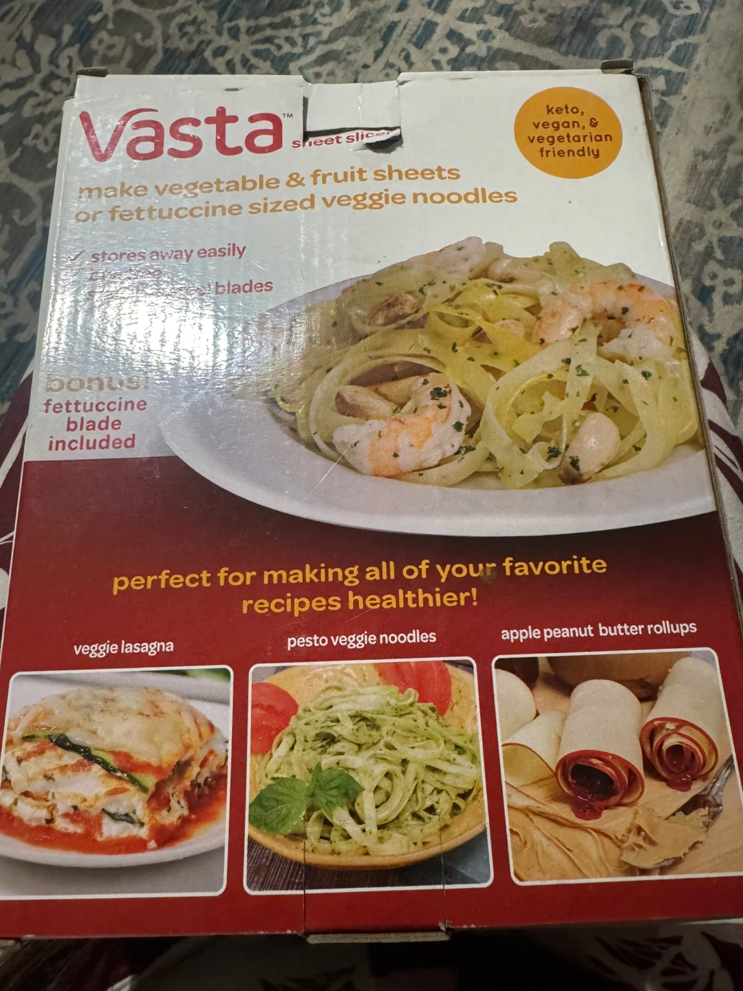 Vasta Sheet Slicer with Bonus Fettuccine Blade - photo 2
