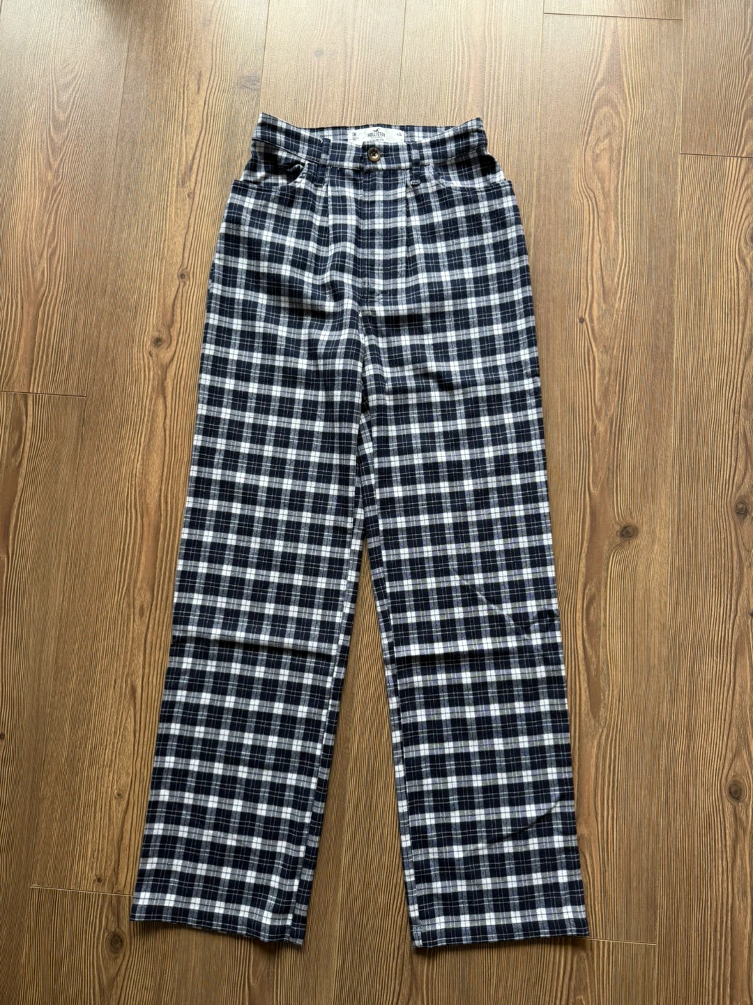Hollister High-Rise Plaid Pants - Size 24W