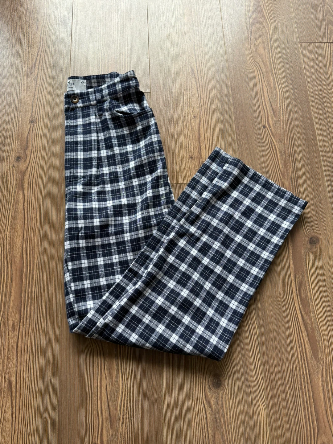 Hollister High-Rise Plaid Pants - Size 24W - photo 3