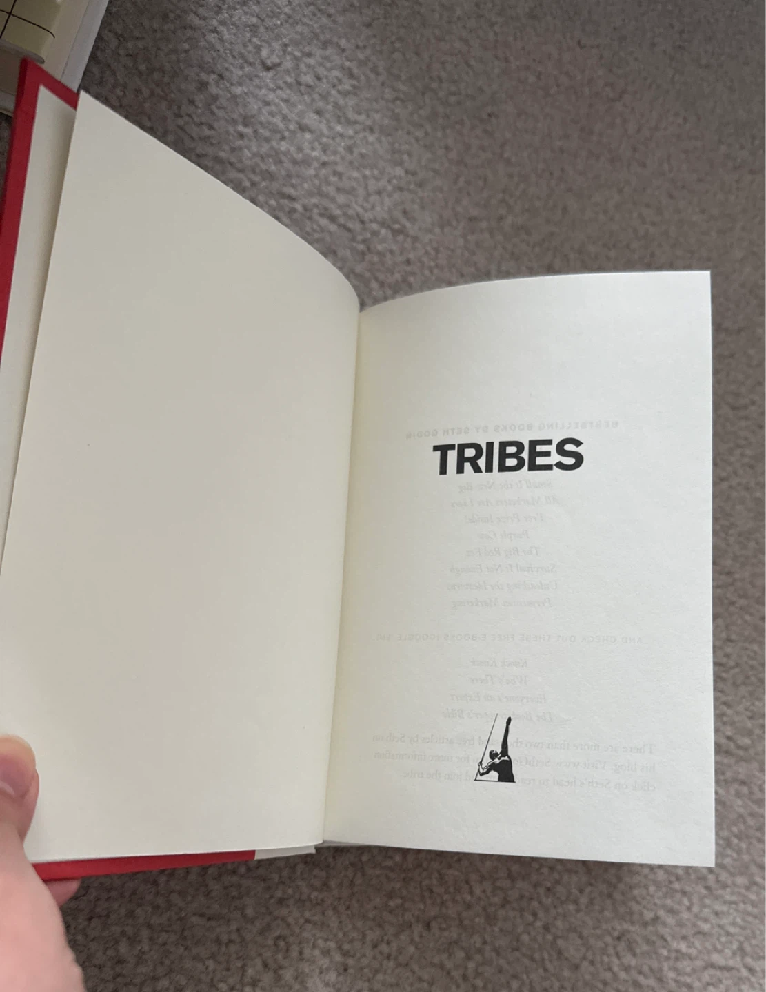 Tribes by Seth Godin Portfolio Book