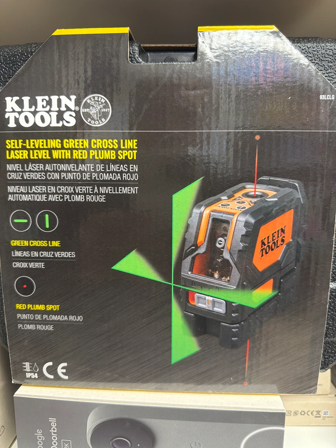 Klein Tools Self-Leveling Green Laser Level with Red Plumb Spot