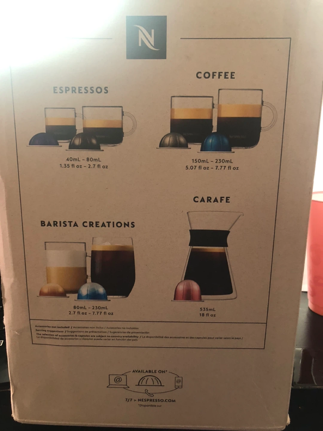 Nespresso Vertuo Next Premium Coffee Machine - Rose Gold - photo 3