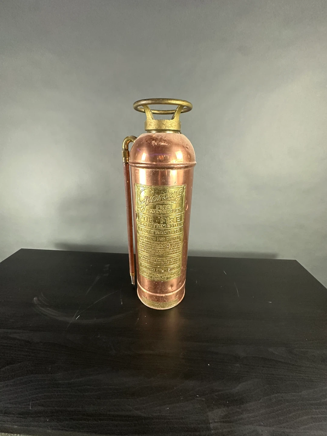 Vintage "Guardene" Copper Fire Extinguisher
